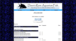 Desktop Screenshot of davesfish.com